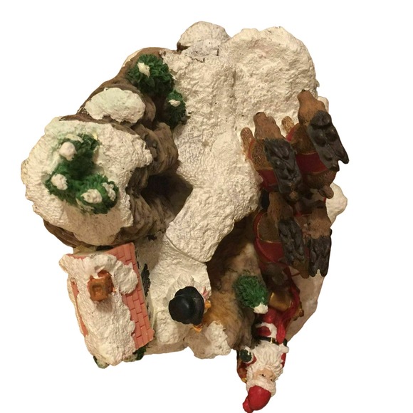 1998 Heritage Mint Ltd Santa in Sleigh Figurine Music Box 8 Christmas Songs - Picture 8 of 10